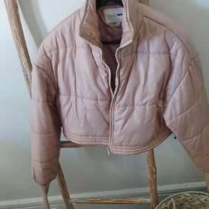 Fashion Nova Blush Puffer Jacket